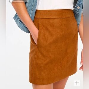 J. Crew faux suede skirt, size 12